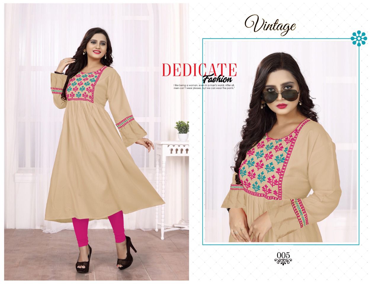 Aagya Vintage 6 Ethnic Wear Rayon Latest Anarkali Kurti Collection